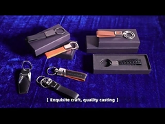 ของขวัญยี่ห้อรถยนต์ Custom Metal Pu Leather Keychain คีย์เชนรถยนต์ คีย์เชนธุรกิจ